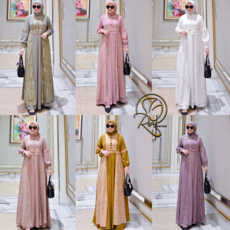 rasio butik/gamis mewah/gamis premium/gamis pesta