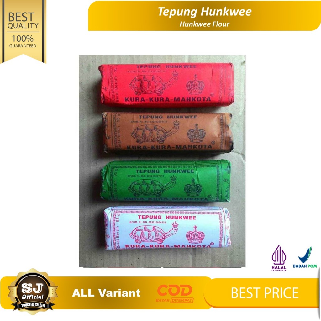 

Tepung HUNKWEE Cap Kura-Kura Mahkota All Variant - HUN KWE / HUNKWE / HONGKUE