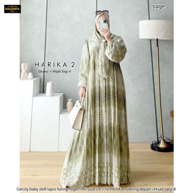 HARIKA SET JILBAB ORI BY NADHIFA FASHION BEST SELLER