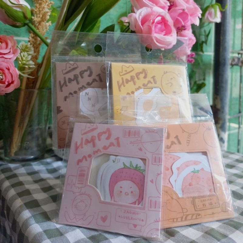 

Memopade sticky note memo kertas katakter lucu tanpa lem