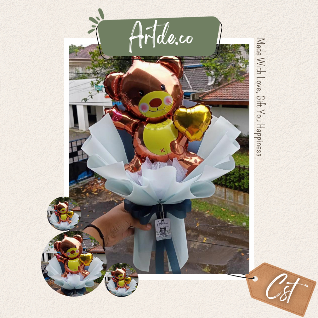 BUKET BALON BERUANG - BUKET MURAH - BUKET WISUDA