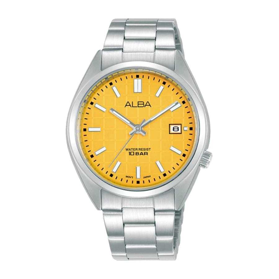 Jam Tangan Wanita Alba AG8M41X1 Tanggal Aktif Original - Stainless Steel - Garansi 1 Tahun