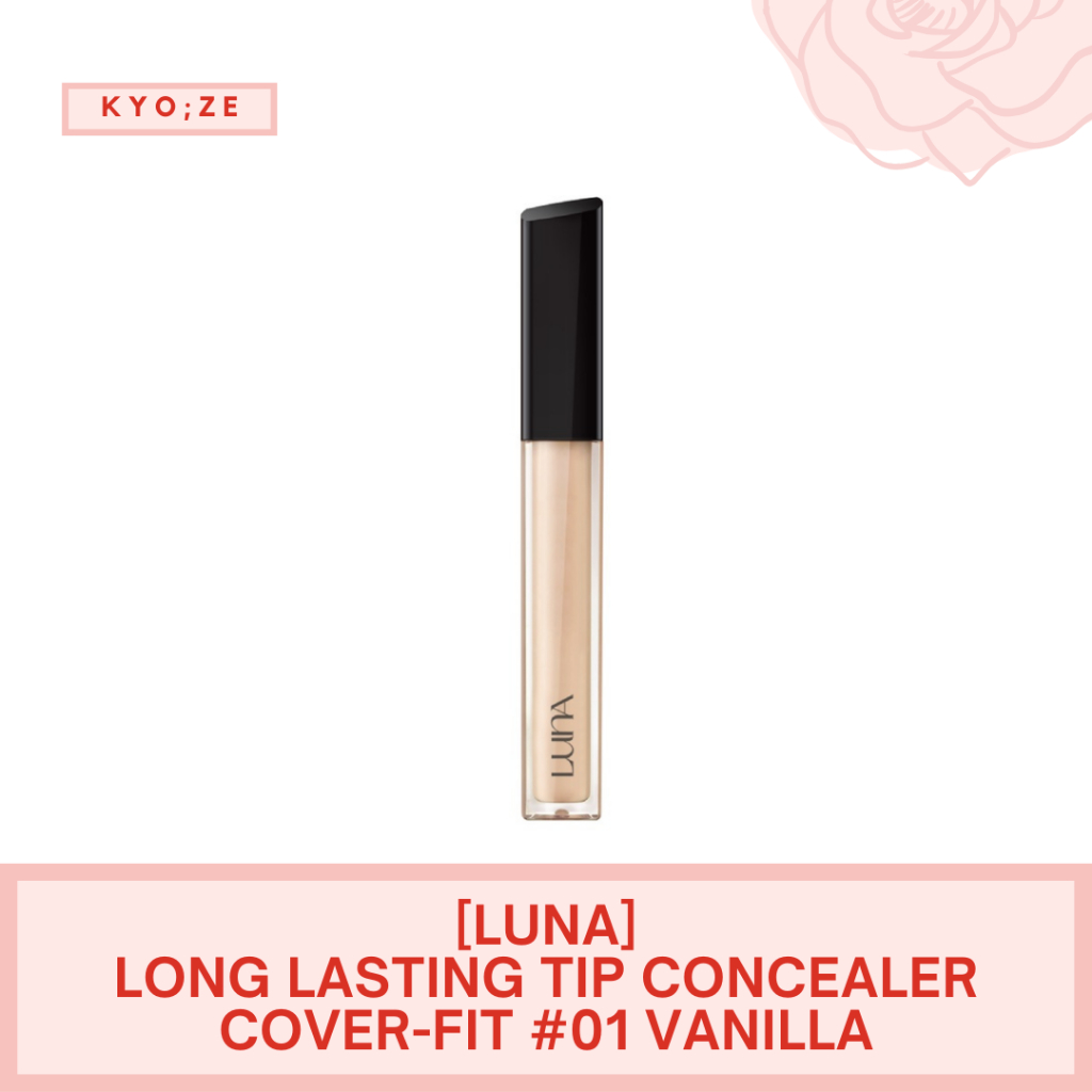 [NEAR ED] LUNA Long Lasting Tip Concealer Cover-fit SPF34/PA++ #01 Vanilla (7.5g) | BPOM