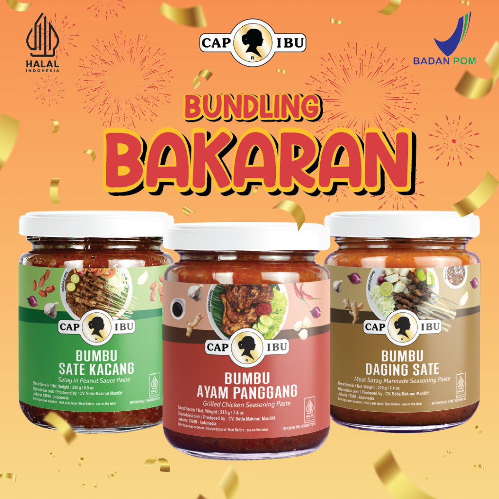 CAP IBU Bundling Bakaran Bumbu Sate Kacang Bumbu Daging Sate Bumbu Ayam Panggang