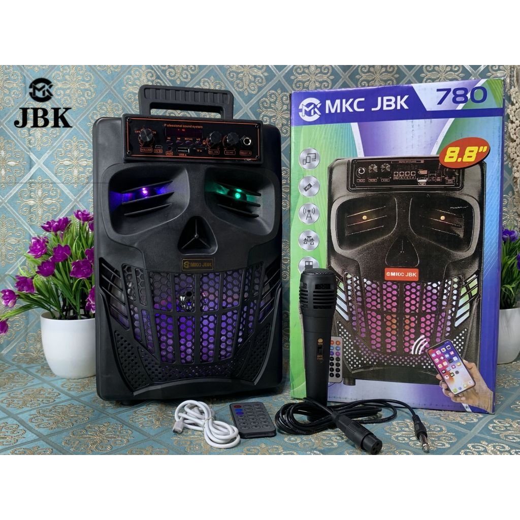Speaker Bluetooth 8.5 Inch MKC JBK-7801 Kimiso Bass Speake