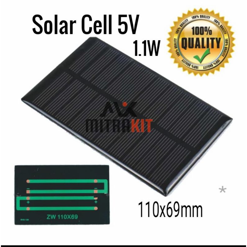 Panal Surya Solar cell mini 5Volt 1.1W Tenaga Surya Rakit