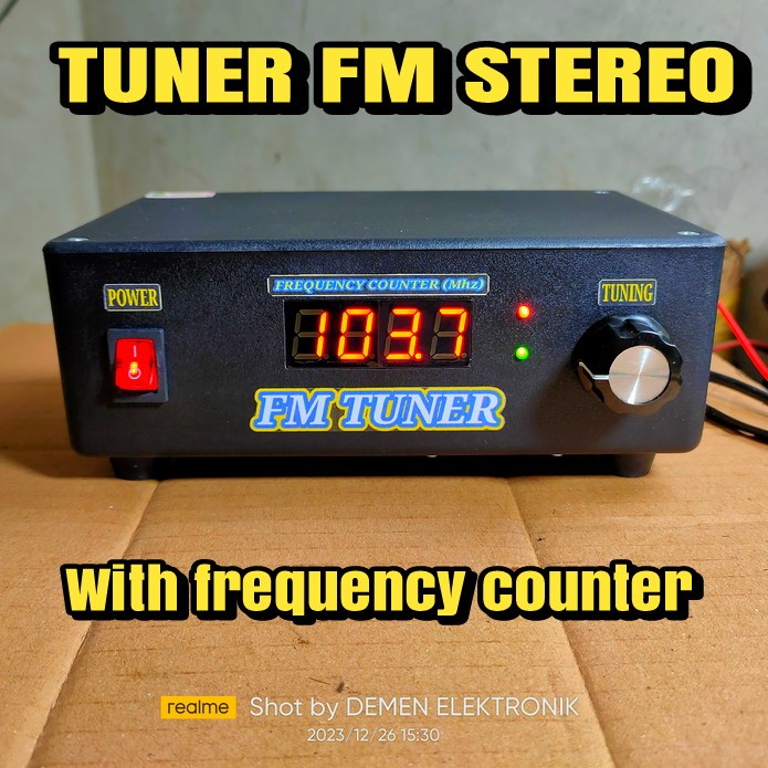 TUNER FM STEREO PLUS FREKUENSI COUNTER