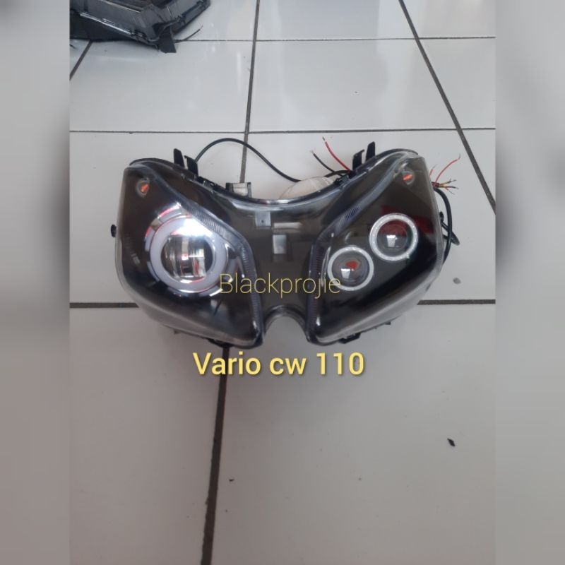 Reflektor lampu vario cw projie daymaker hi lo vario lama 110 karbu