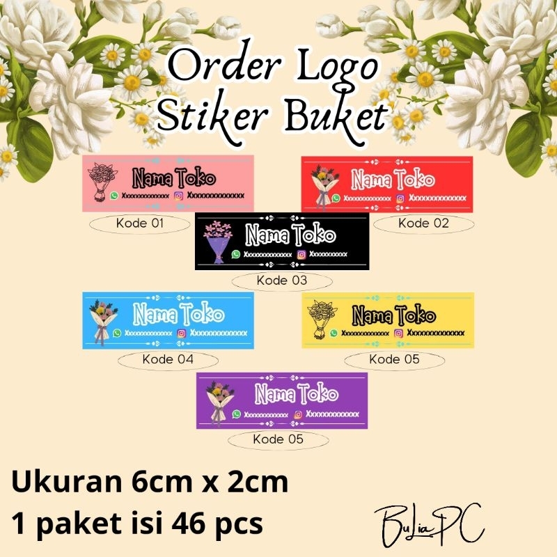 

stiker buket/Logo stiker buket