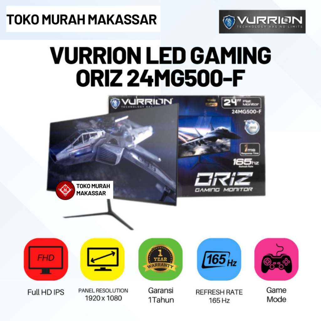 VURRION LED GAMING ORIZ 24MG500-F / MONITOR VURRION LED GAMING ORIZ 24MG500-F / MON01-VUR