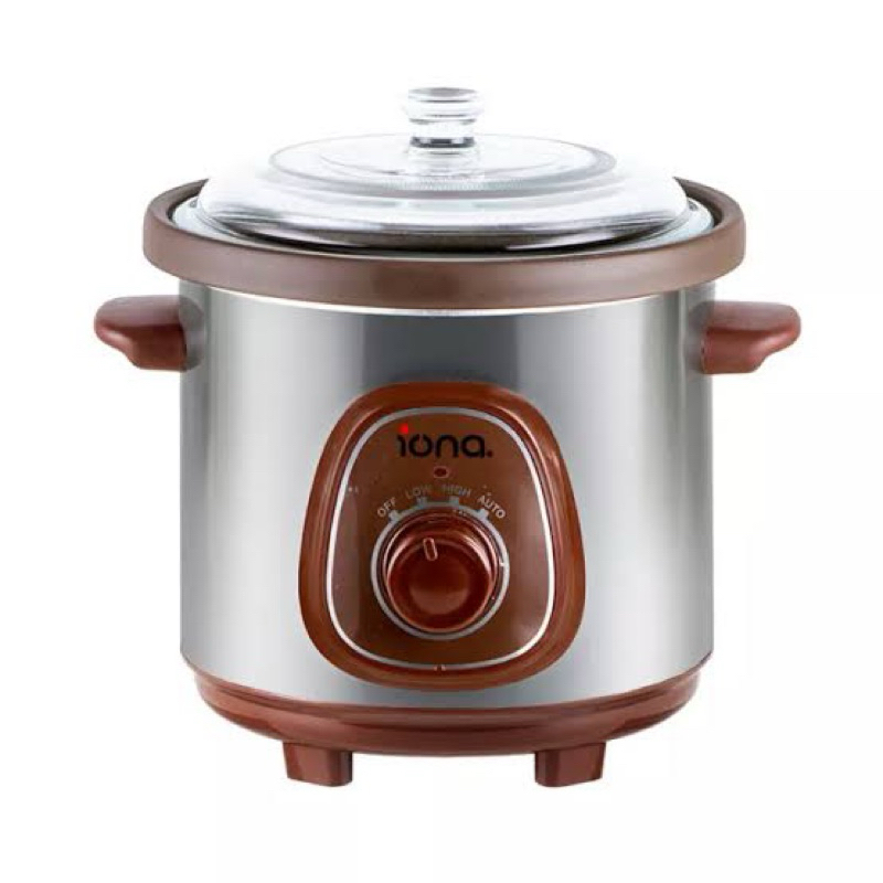IONA [ BABY SAFE FOOD MAKER ] PURPLE CLAY AUTO SLOW COOKER 3.0L GLSC350 Pemasak Lambat Bubur Sup Oba