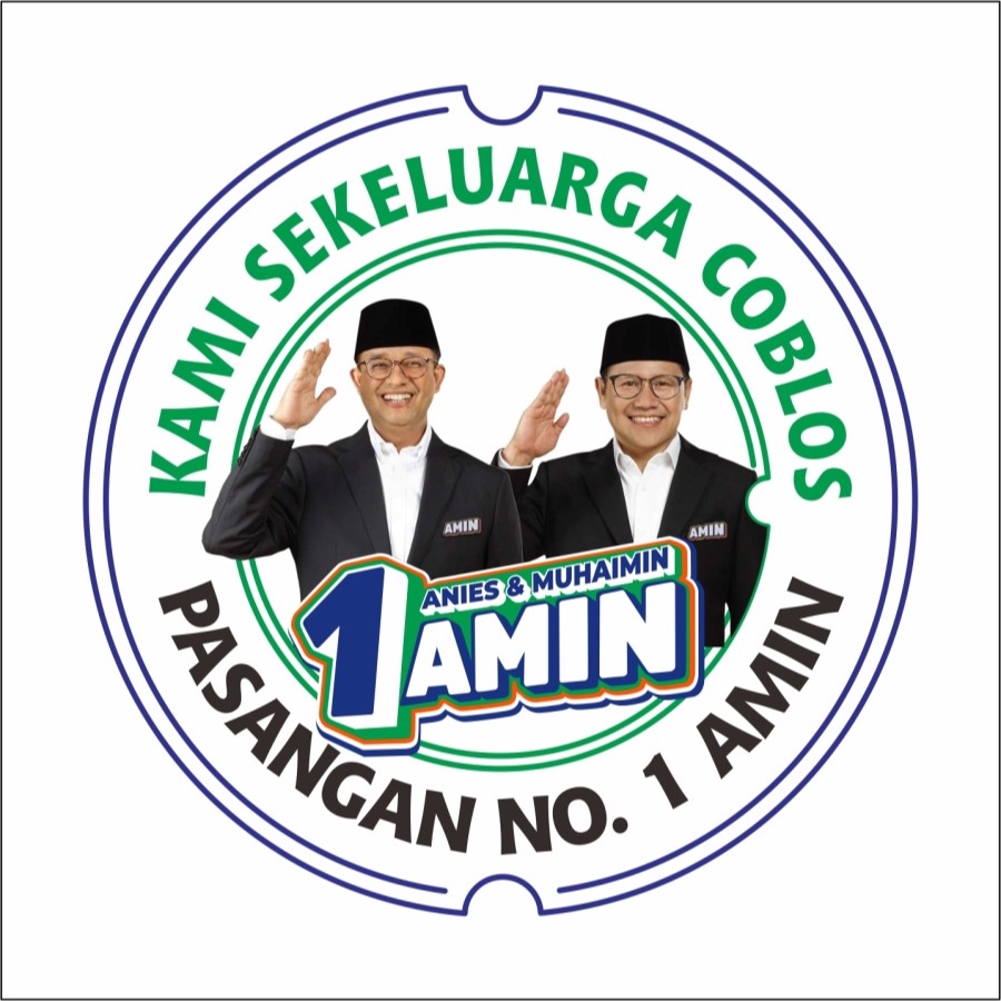 

STIKER VINYL PILPRES / PEMILU 2024 / AMIN / ANIES MUHAIMIN