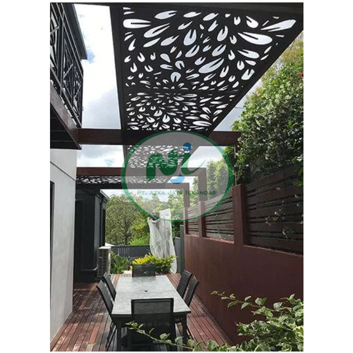 Kanopi estetik model laser cutting murah