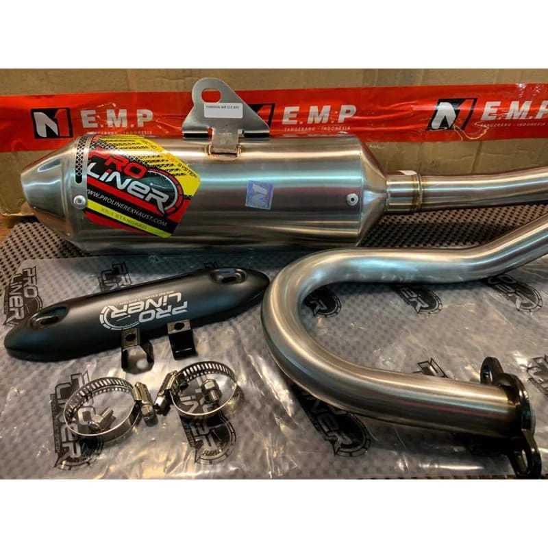 Knalpot Proliner XR1 XR 1 WR155 WR 155 CRF 150 KLX 150 DTracker 150 Fullsystem Stenlis Original Prol