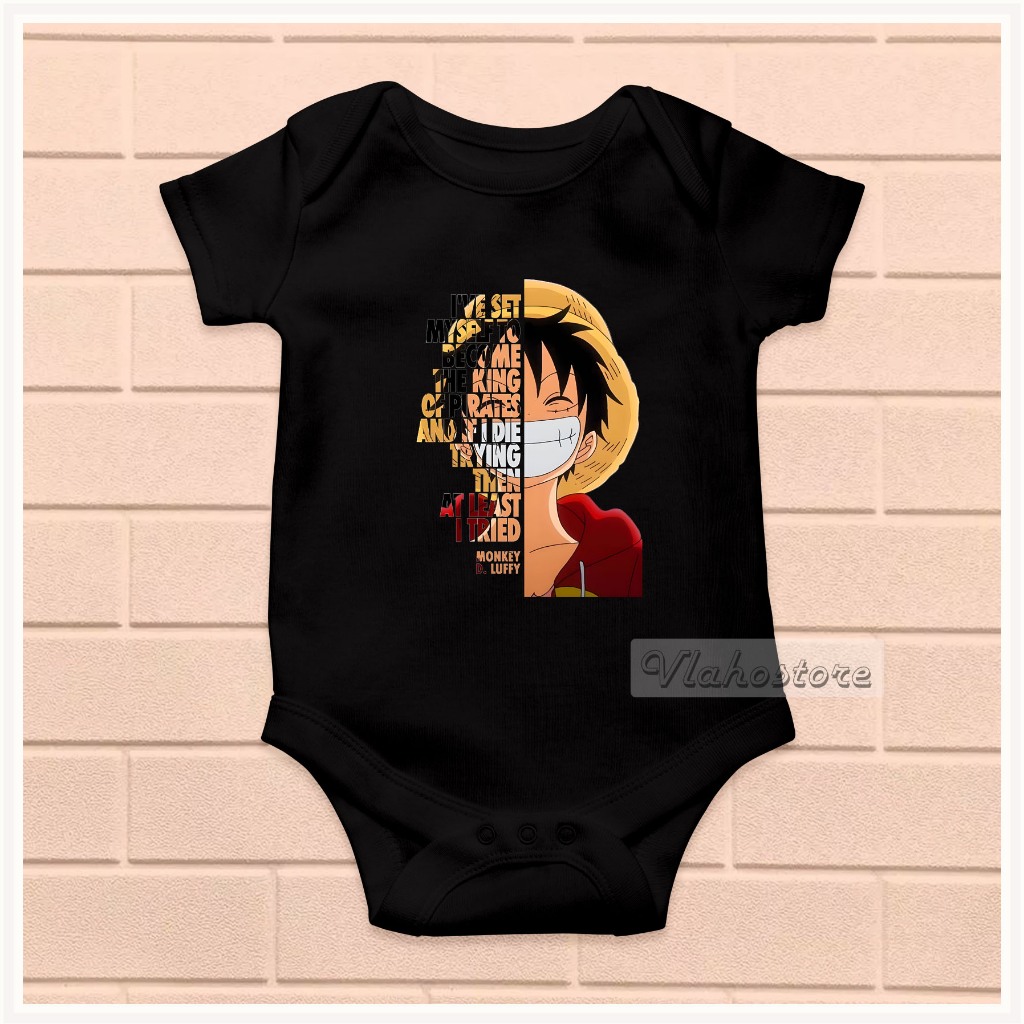 BAJU BABY BAYI JUMPER ANIME ONE PIECE LUFFY 024