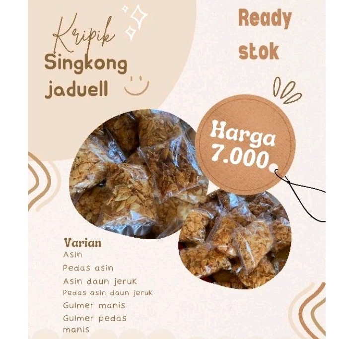 

KRIPIK SINGKONG JADUL (GURIH RENYAH) 125gr