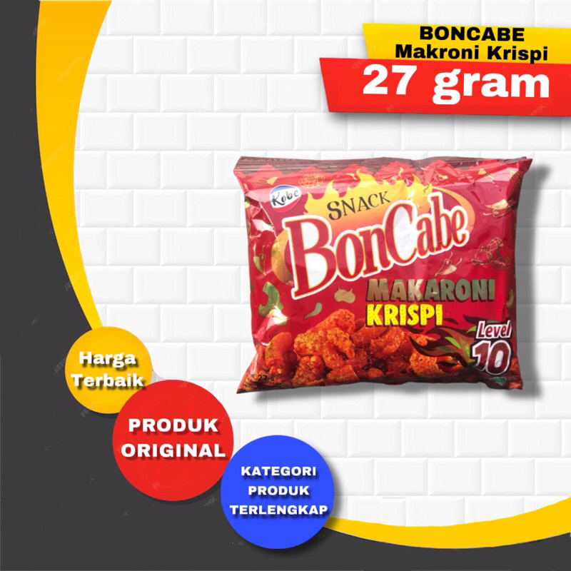 

Boncabe Makroni Krispi snack cemilan pedas level 10