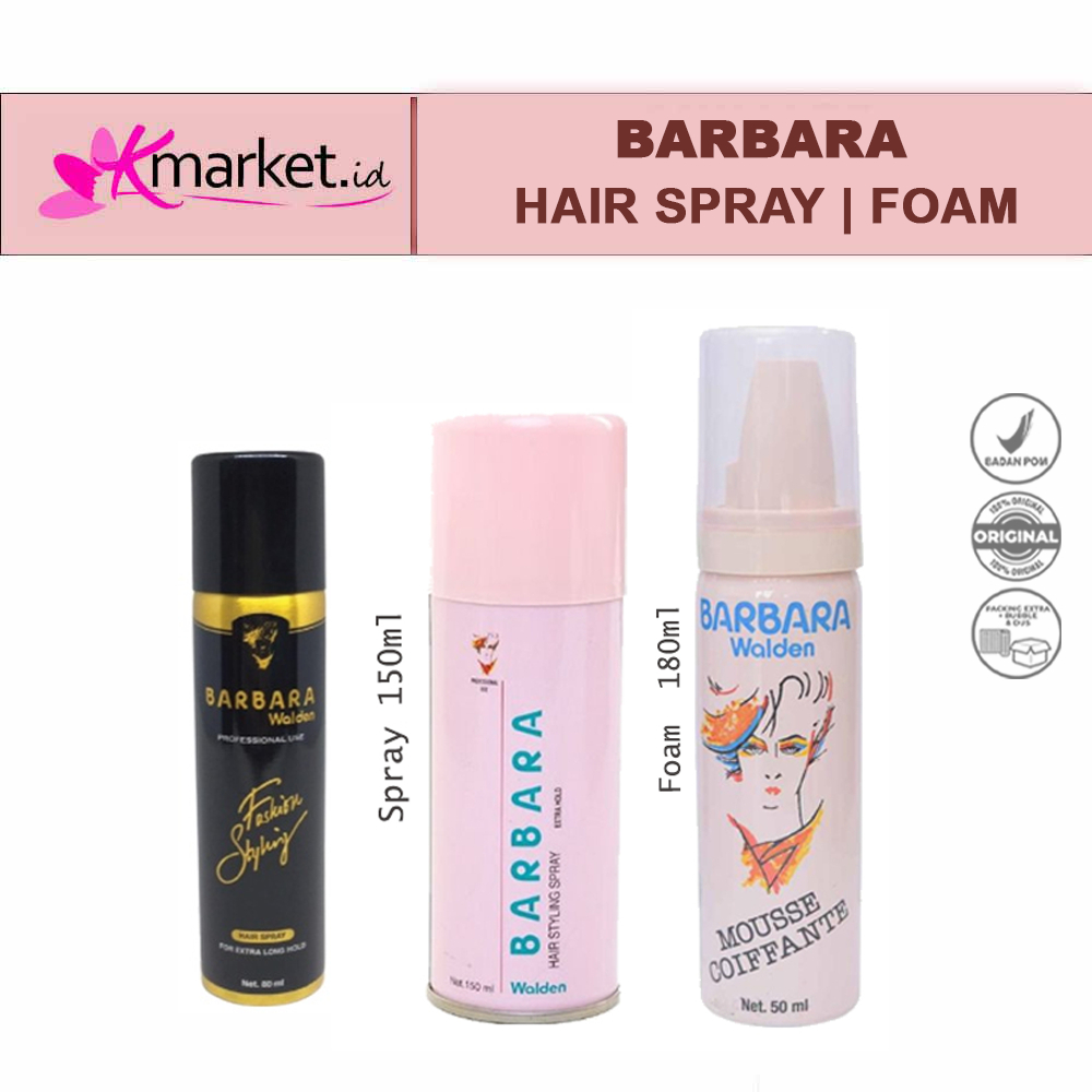 BARBARA HAIR FOAM, MOUSSE & SPRAY - Styling Rambut