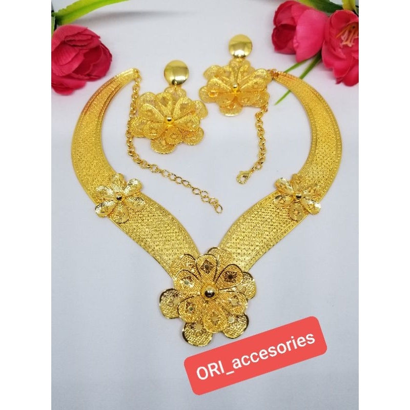 kalung Dubai /kalung lapis emas/kalung adat/kalung adat lapis emas/kalung pengantin
