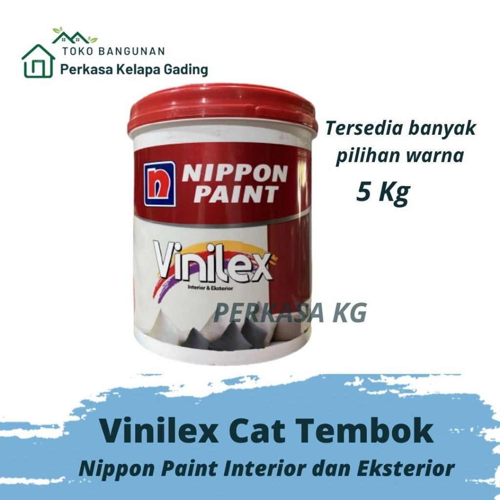 Vinilex Cat Tembok 5 kg Nippon Paint  Light cream kode 926