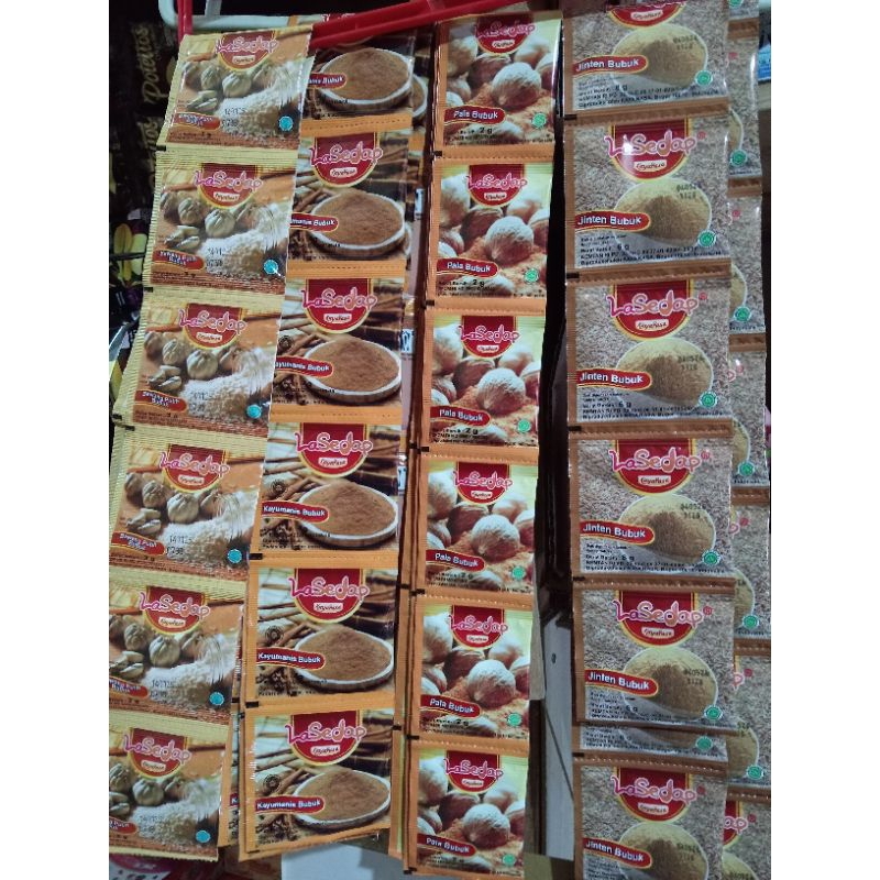 

Bumbu lasedap serenteng isi 12 pcs