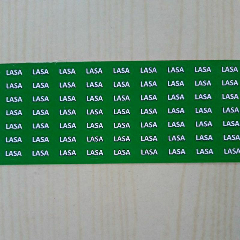 

Stiker Label Lasa Hijau Oval