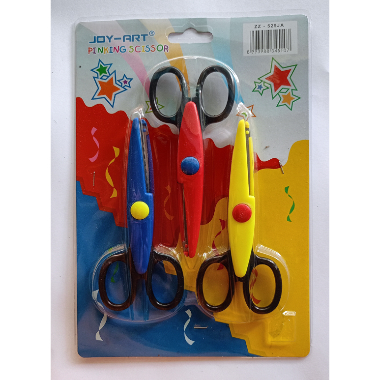 

(3 pcs) Gunting ketas kado Prakarya zig-zag, gelombang dan gerigi