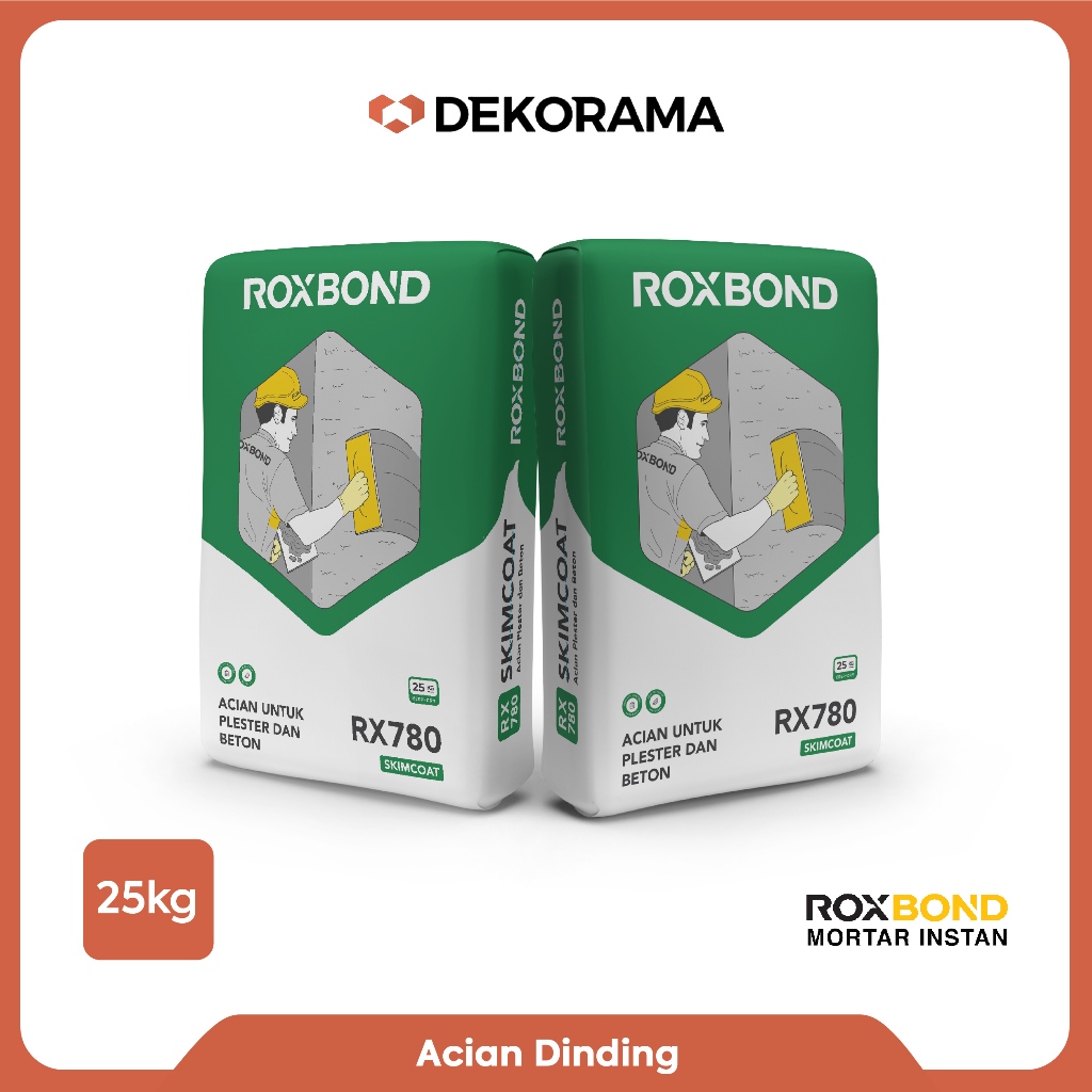 ROXBOND MORTAR RX780 / SKIMCOAT / ACIAN 25kg