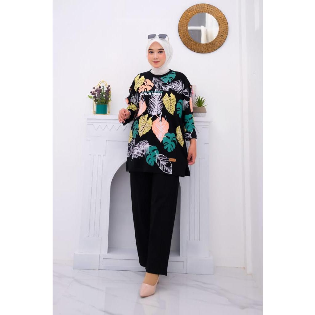 Backlight New Oneset Stelan Wanita Kekinian Korean Stayle 2023 | Model Baju Wanita ST05