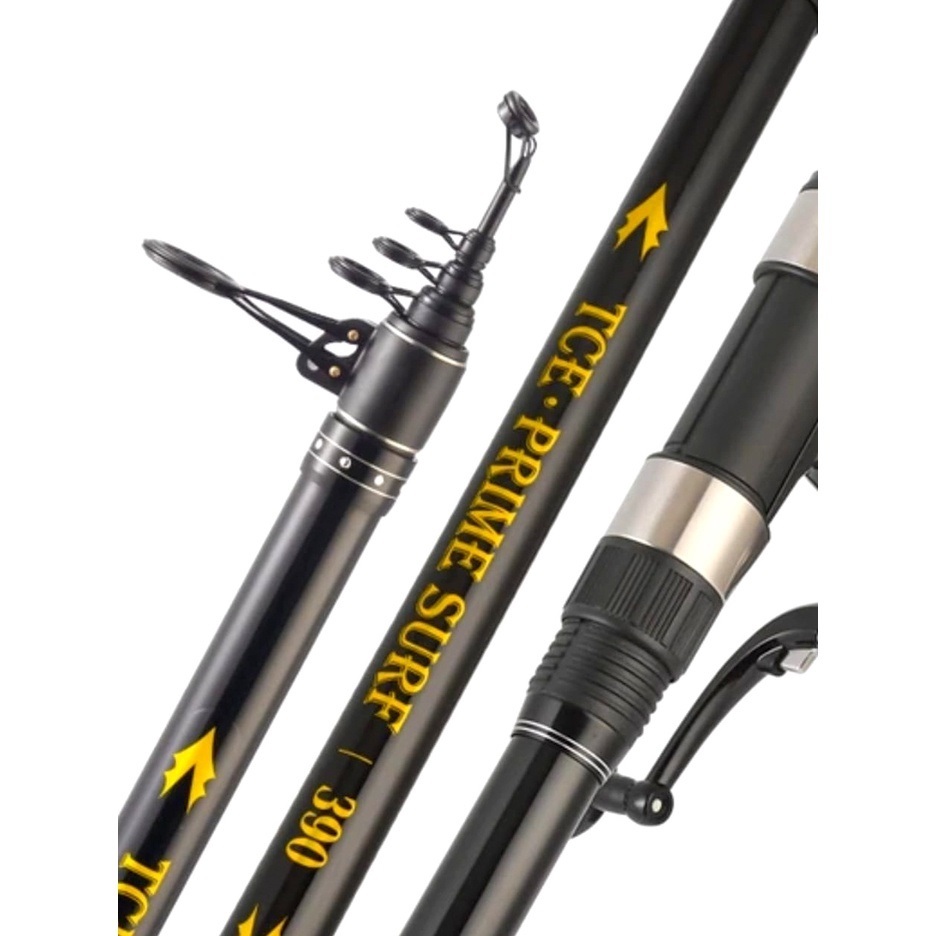 Joran Laut Panjang 390 420 450 cm TCE Prime Surf Kaku Bahan Carbon