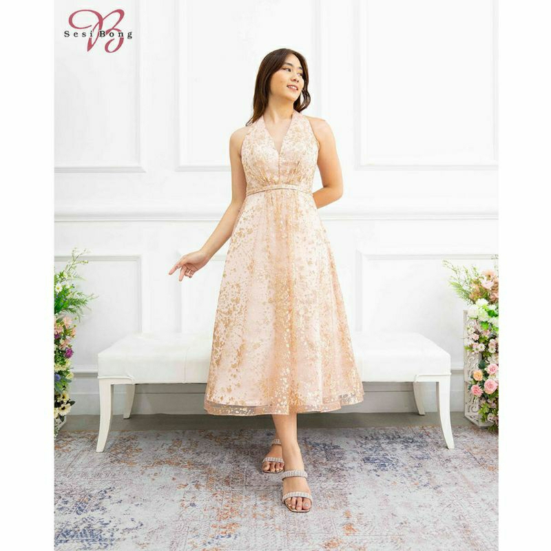 Gaun Pesta 4051 Rose Gold