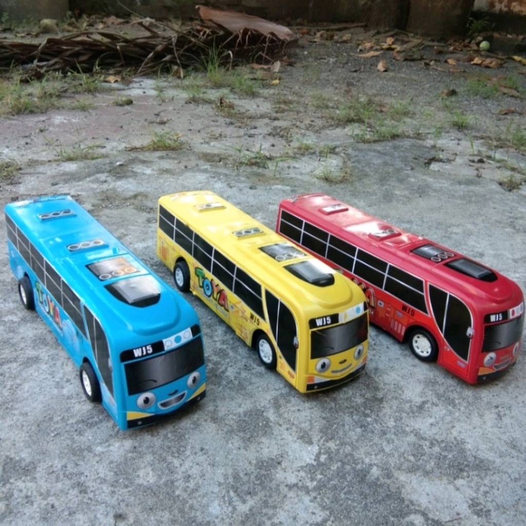 Mainan Anak Bus Tayo Ukuran Besar WJS 159 Kemasan Kantong | Mainan Mobil Pullback Bus Tayo | Mobil M