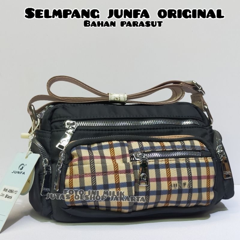 TAS SELEMPANG JUNFA 9955-113 BAHAN PARASUT IMPORT