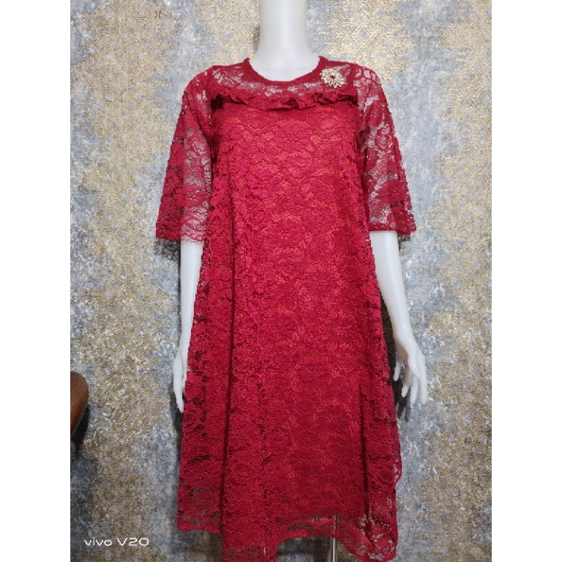 Dress Brokat Baby doll