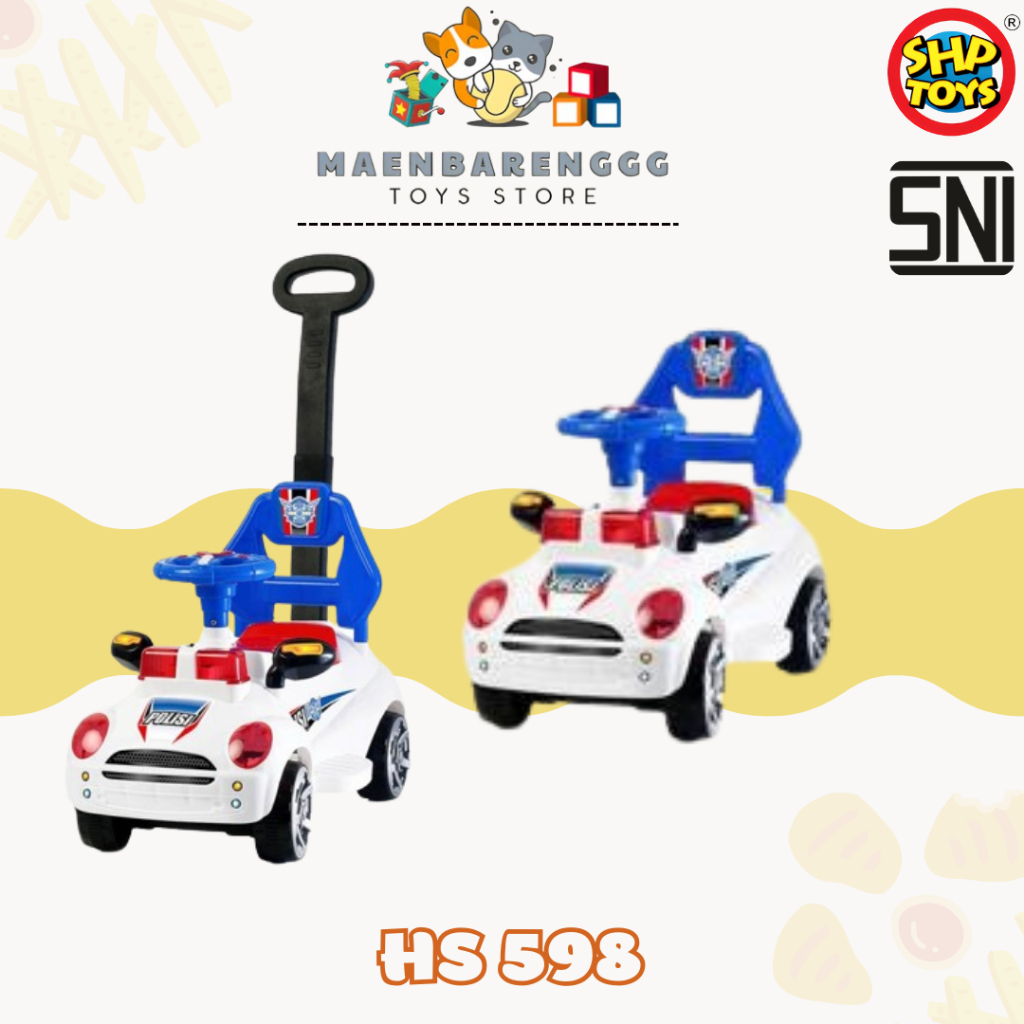 shp hs 598 mainan anak mobil dorong polisi mobil dorong anak