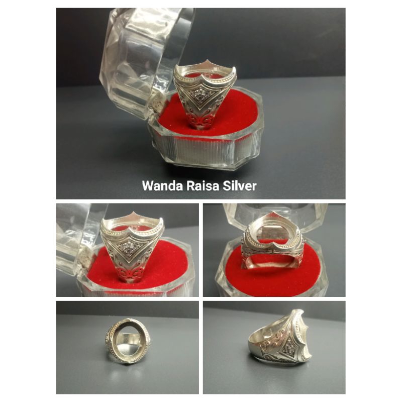 Ring Silver Turki Nami (Batu)|WithBatuZircon|CincinPerak|Homemade