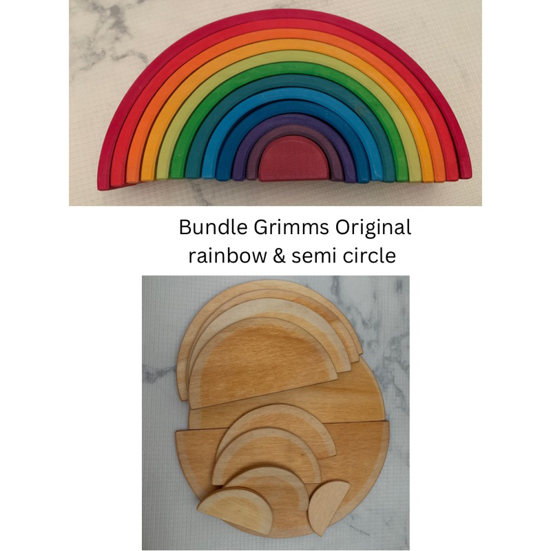 Bundle grimms original rainbow dan Semi circle preloved