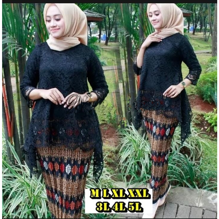 Setelan Wanita Brukat Kekinian / Setelan Rinjani Jumbo M L XL XXL XXXL XXXXL XXXXXL / Jumbo Wanita /