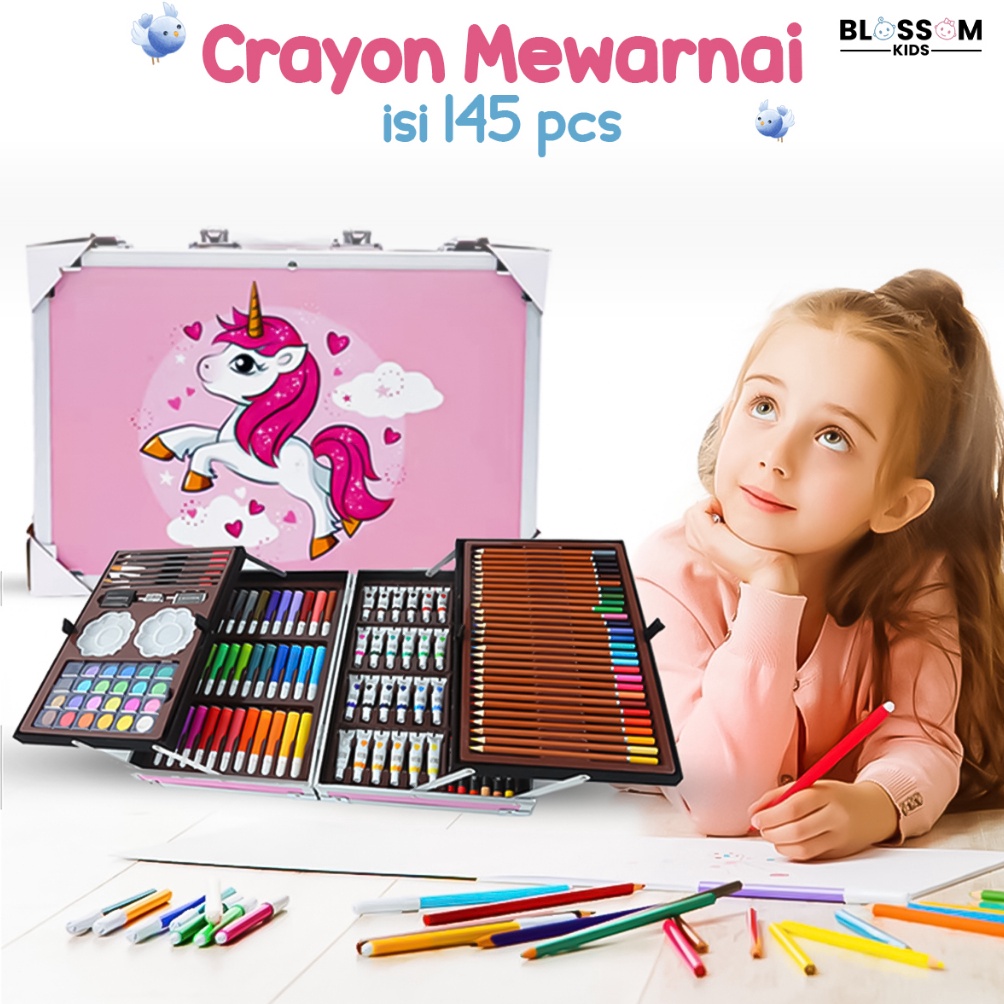 

Terkini Krayon Koper Tingkat Set Mewarnai Lengkap Crayon Anak Set BLOSSOM KIDS DLH