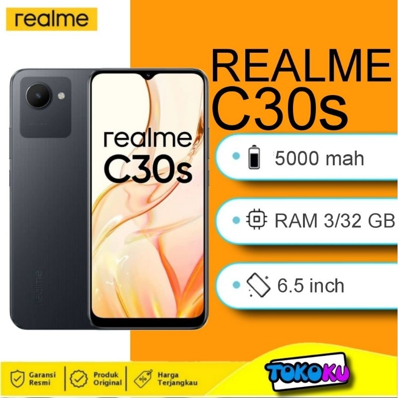 REALME C30s RAM 4/64 GB - GARANSI RESMI INDONESIA