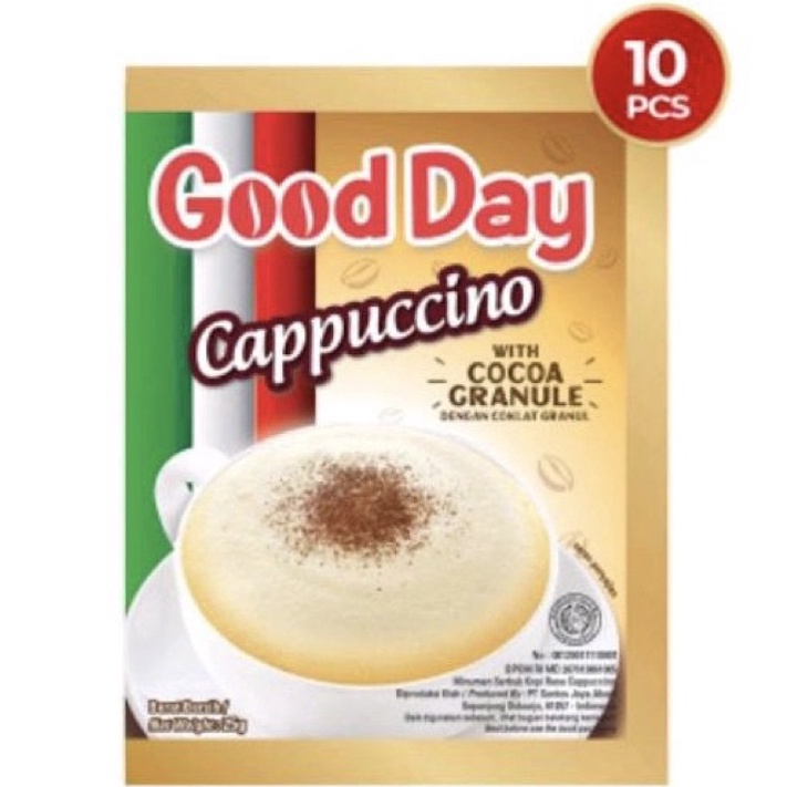 

Terlaku CAPPUCINO kopi good day cappuccino 1 sachet renceng