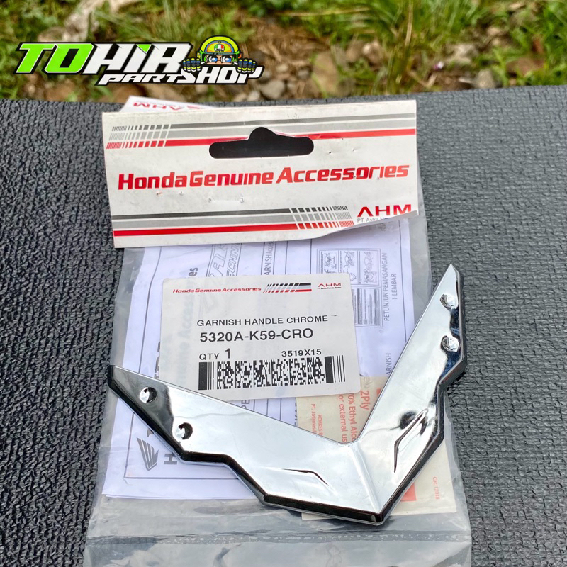 Garnish  Batok V Kecil Chrome Vario 125 - 150 Led Old