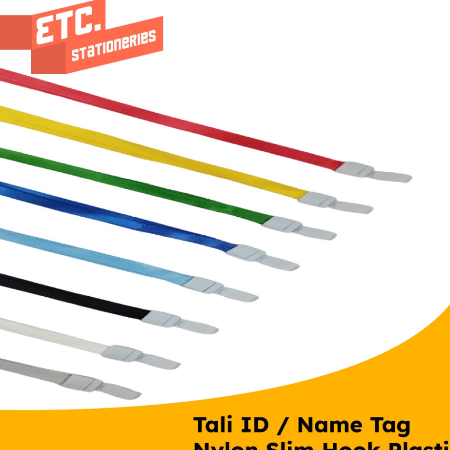 

Tali Id Card Tali Name Tag Name Tag Nylon Slim Hook Plastik Isi 2pcs CBTNYLK