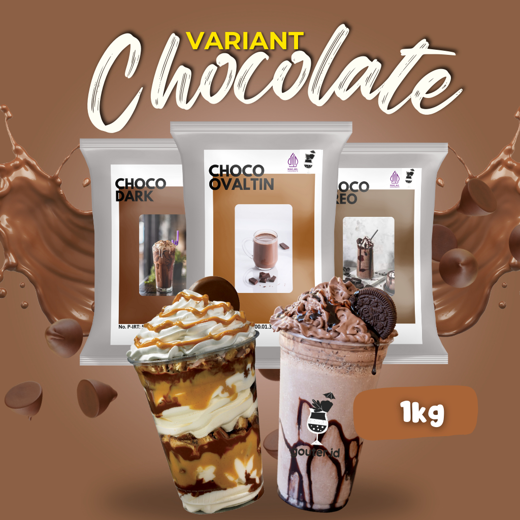 

Gouter - Bubuk Coklat Minuman 1kg Regular Mix Gula dan Creamer / Bubuk Minuman Aneka Rasa Coklat