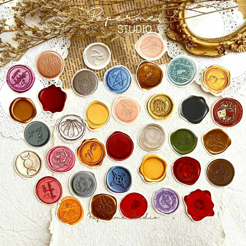 

STICKER - sticker lilin leleh cuuting seal wax scrapbook aesthetic vintage by Papermestudio