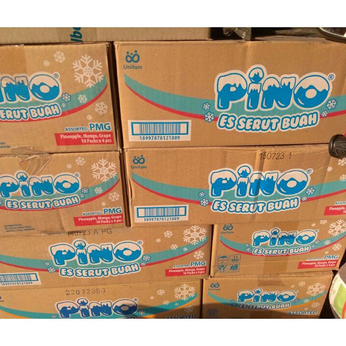 

PROMO SALE Pino Ice Cup Es Serut Buah 1 dus isi 18 pak x 4 pcs