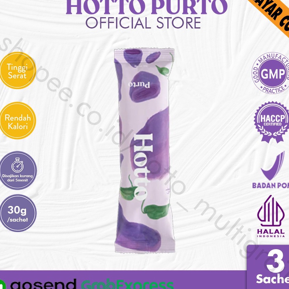 

C6369 HOTTO PURTO 1 POUCH 16 SACHET BPOM HALAL MULTIGRAIN HOTOPURTO HOTO HALAL