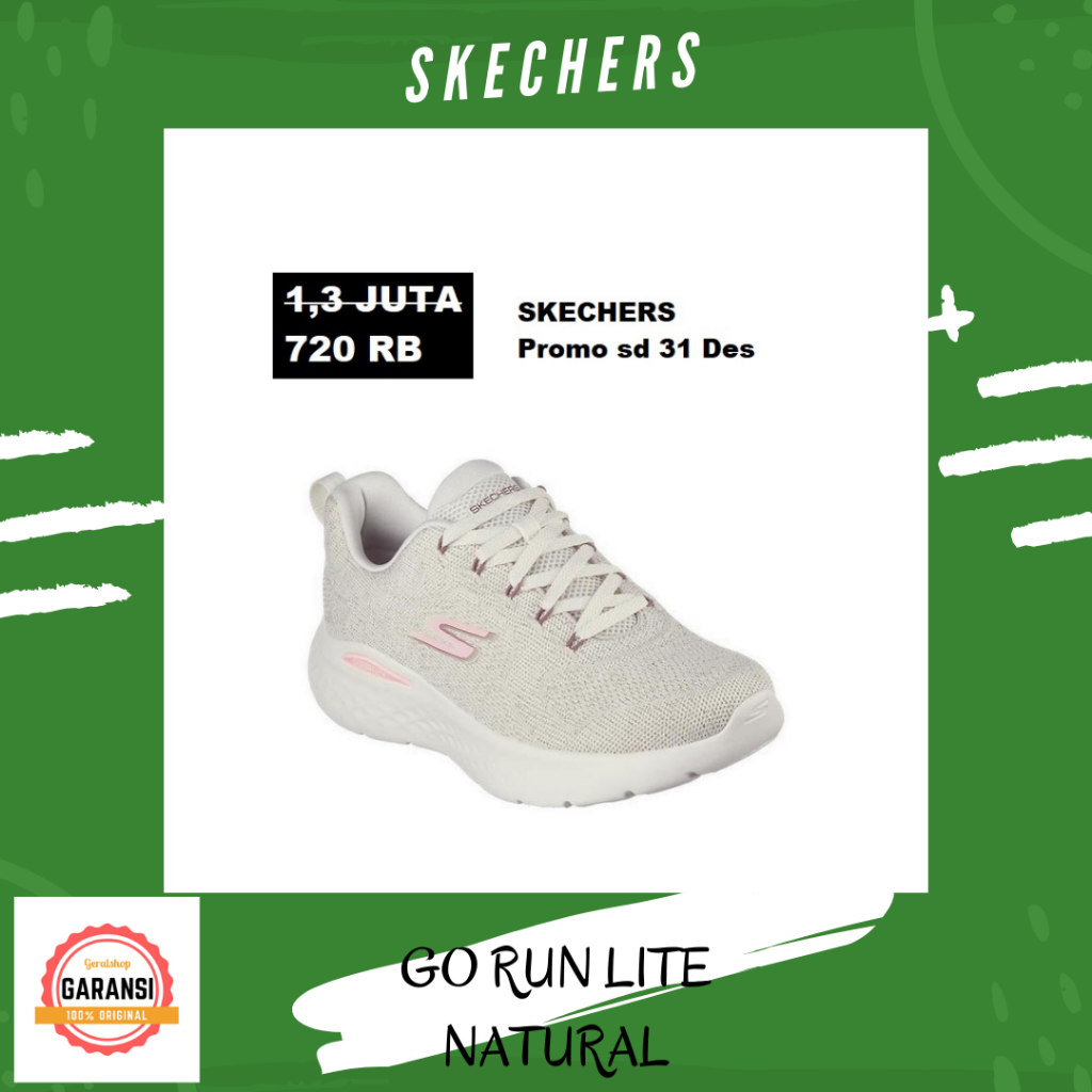 Sepatu skechers wanita original sale seri GO RUN LITE