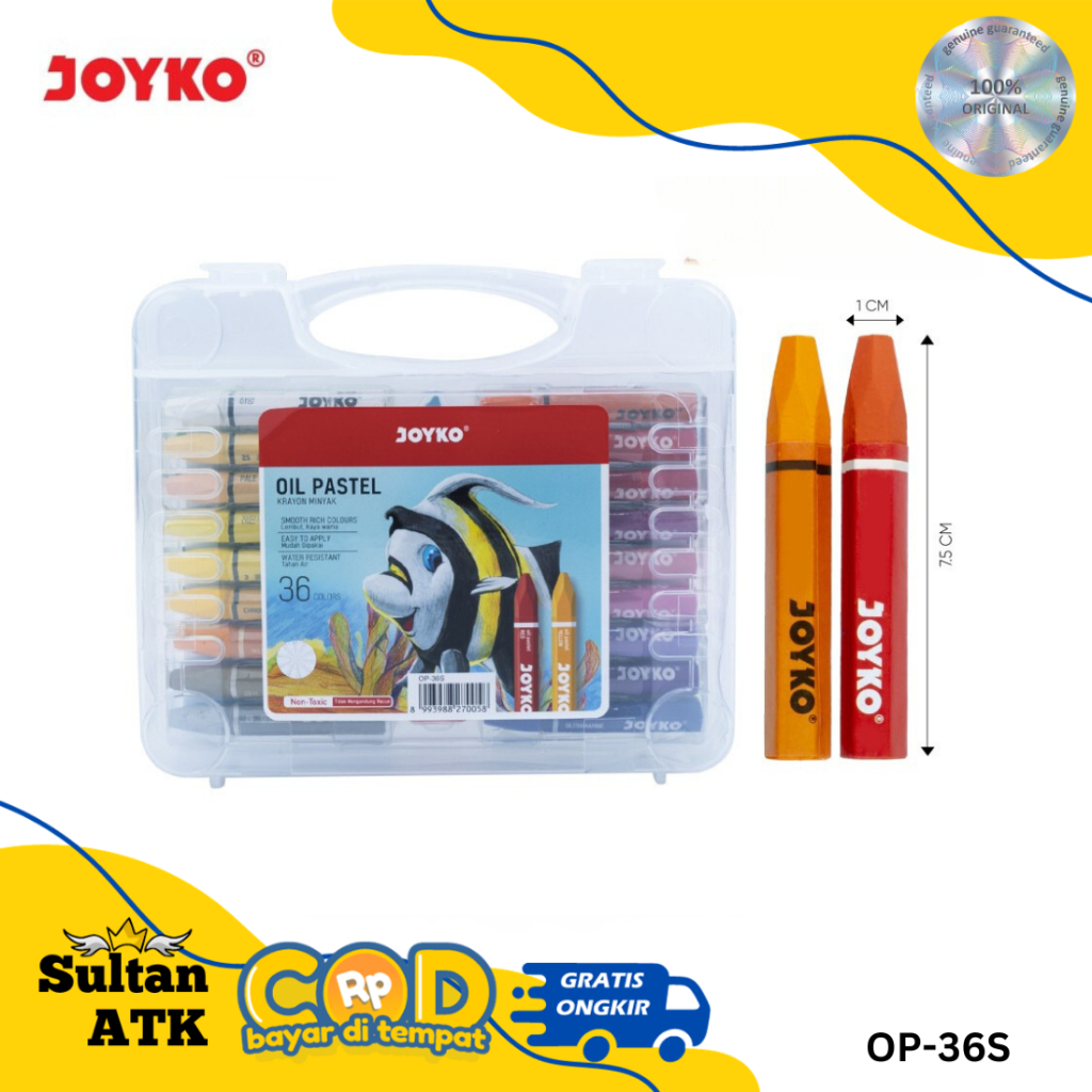 

KRAYON 36 WARNA / CRAYON / OIL PASTEL JOYKO OP-36S