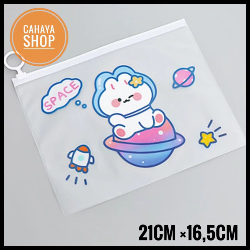 

⭐CS 025,C⭐ ZIPPER BAG CARTOON POUCH TEMPAT PENSIL / TAS POUCH KOSMETIK TRANSPARAN /1PCS